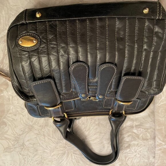 CHLOE Black Leather Handbag - Picture 1 of 14